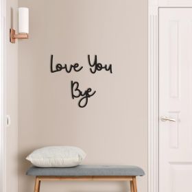 Love You Bye Wood Sign Home Decor Boho Decor Wall Decor Express Love and Warm for Your Family Lovers Wall Art Gift Hallway Entryway Door Valentin