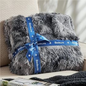 Gentle  soft Fluffy Fuzzy Faux Fur Throw Blanket Soft Sherpa Fleece