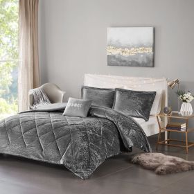 Twin/Twin XL Velvet Duvet Cover Set with Throw Pillow