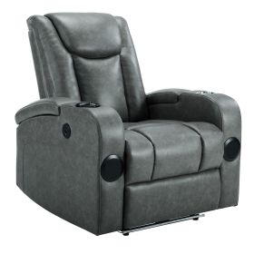 Recliner Sofa with Power Recline, Adjustable Split Back, USB Charging, Bluetooth Speakers & LED LightingRecliner Sofa with Power Recline