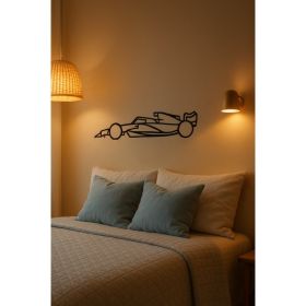 Laser-Cut Metal Wall Art Precise Sports Car Silhouette (Option: Wrought iron decoration)