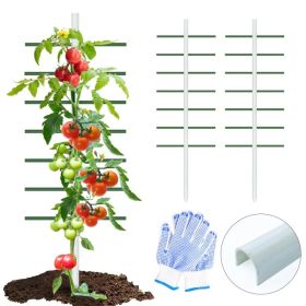 1PC 2FT*6FT White U-shaped Tube Climbing Trellis, Garden Flower Stand, Vegetable Climbing Trellis, Balcony And Garden Plant Climbing Trellis (Option: 2FT6FT)