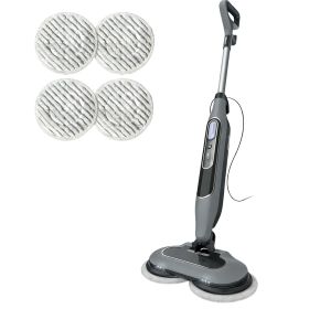 Dual Head Hard Floor Steam Mop, 3 Adjustable Steam Modes, LED Headlights, Lightweight for Home Tile Cleaning (Color: gary)